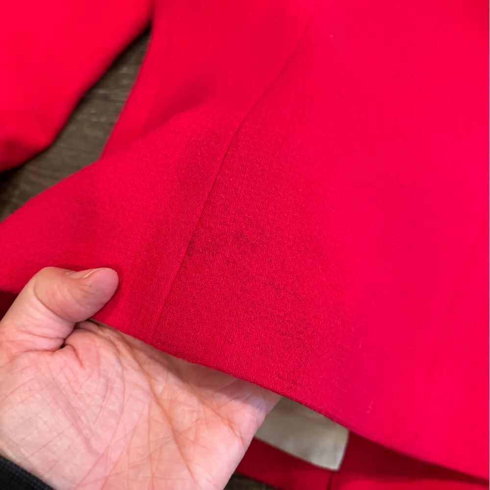 Nina Mclemore Jacket Pink 100% Virgin Wool 100% Silk Lining - Picture 7 of 12